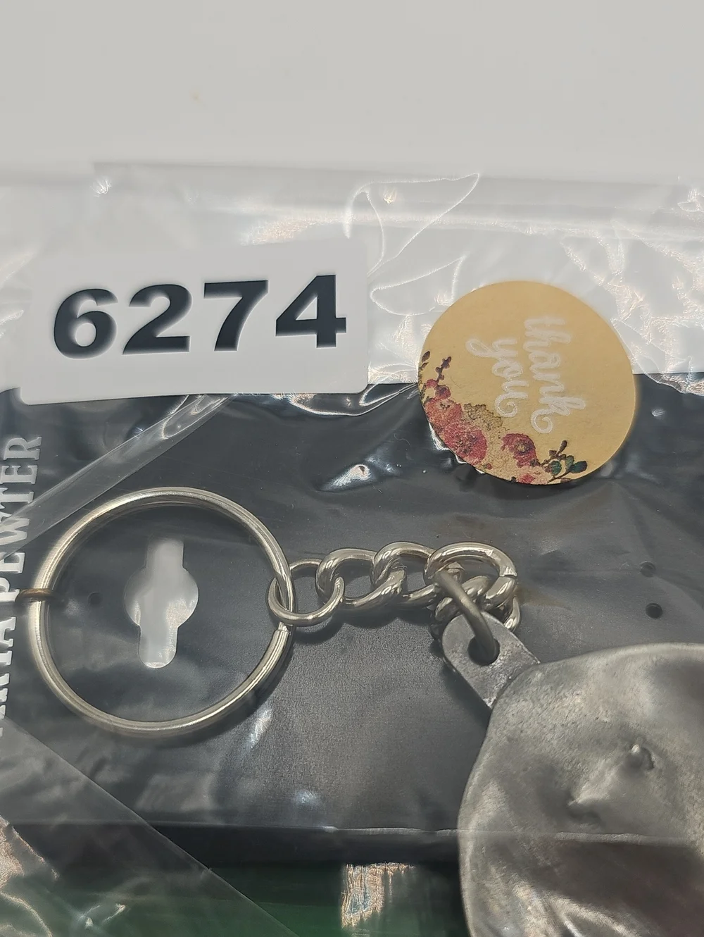 Silver Stingray Keychain - Handcrafted Dalphin Key Chain .both New Gift